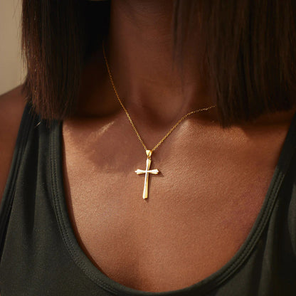 925 Sterling Silver Cross Pendant Necklace