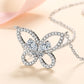 Paola Moissanite Butterfly Pendant Necklace, Paola Moissanite Butterfl