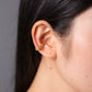 Inlaid Zircon 925 Sterling Silver Single Cuff Earring