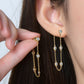 1 Carat Moissanite 925 Sterling Silver Chain Earrings