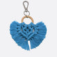 Assorted 4-Pack Heart-Shaped Macrame Fringe Keychain